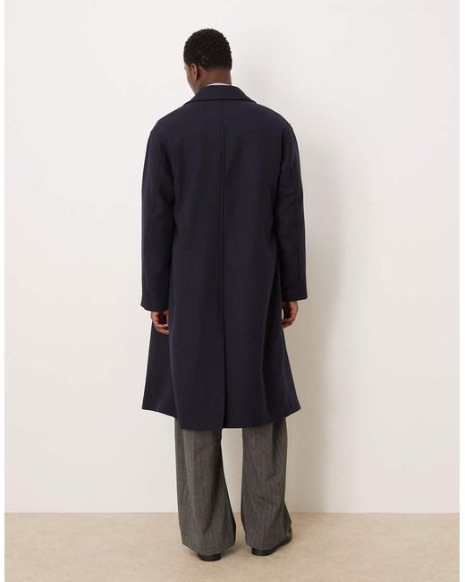 Abrigo De Lana De SELECTED de hombre de color Blue