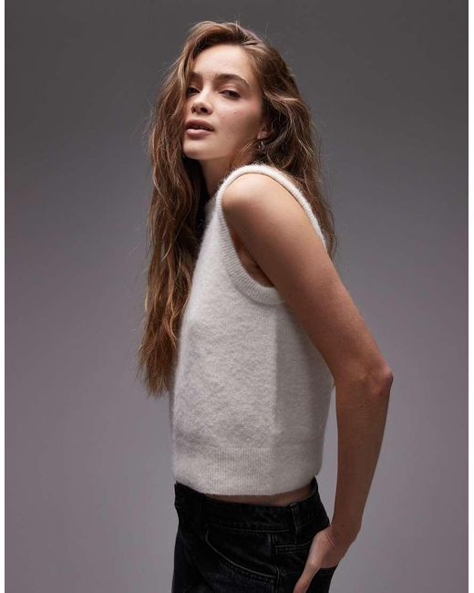 ARKET Gray Alpaca Blend Knitted Tank Vest