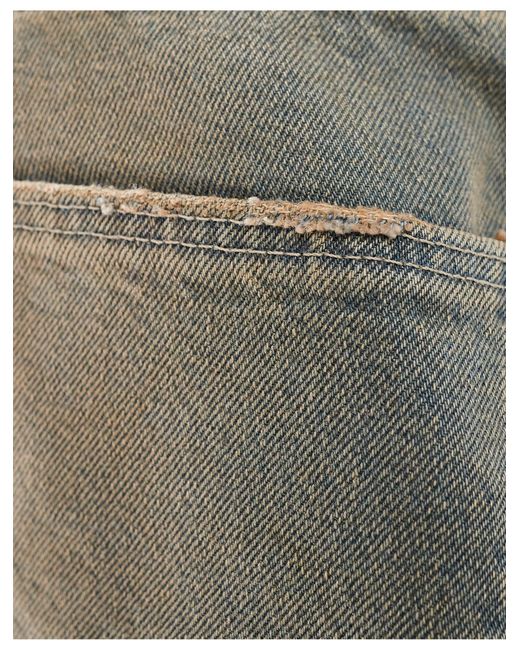 ASOS – klassische jeans aus festem stoff mit kräftiger tönung in Natural für Herren