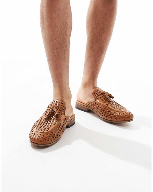 ASOS – mules-loafer in White für Herren