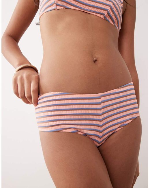 ASOS Brown Sally Low Waisted Hipster Bikini Short