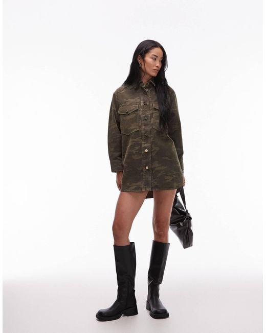 AllSaints Black Faye – beflocktes kleid