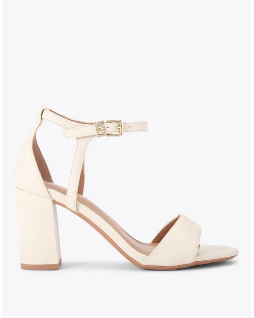 KG by Kurt Geiger Natural Faryn Block Heeled Sandals