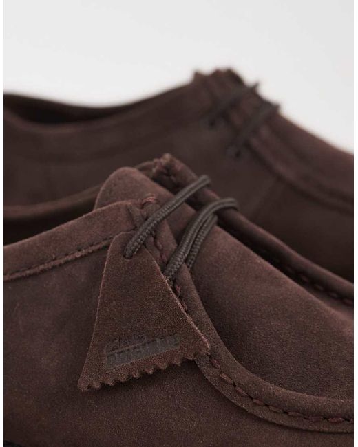 Clarks Brown Meare Walla Dark Suede