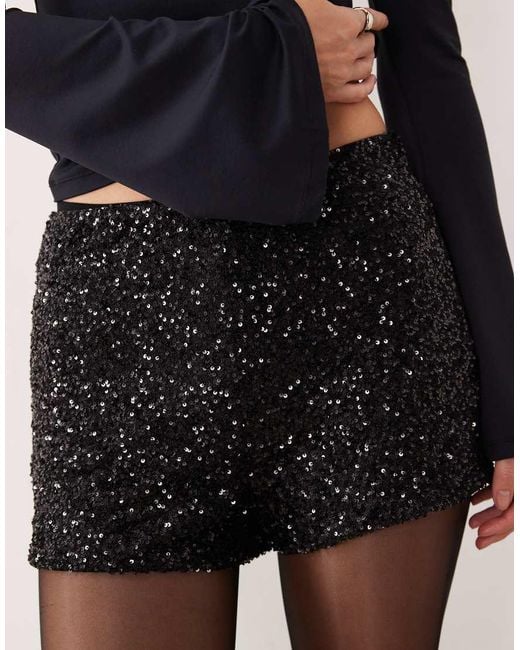 Never Fully Dressed Natural Sequin Hotpant