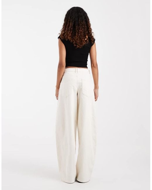 ONLY White Tamy Barrel Jeans