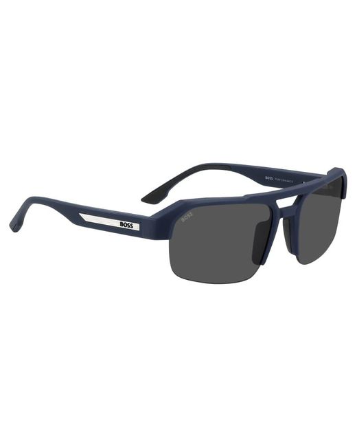 Boss Sunglasses Blue Boss Square Sunglasses for men