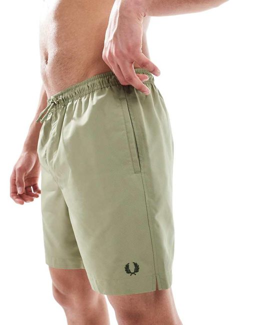 Fred Perry Green Swim Short for men