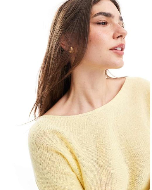 Stradivarius Natural Rustic Knit Slouchy Jumper