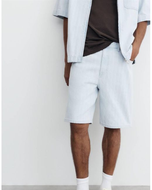 Pantaloncini Bermuda di Pull&Bear in White da Uomo
