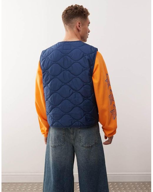 Champion Blue Unisex Padded Vest