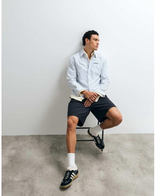 ASOS Pink Mid Length Nylon Jorts With Belt Styling for men
