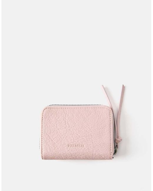 Pull&Bear Pink Studded Wallet