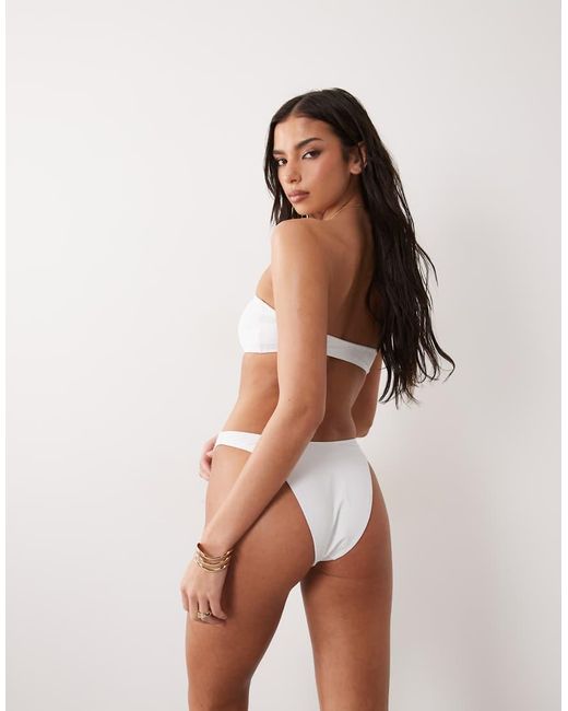 ASOS Brown Maya Ibiza High Leg Cheeky Brazilian Bikini Bottom