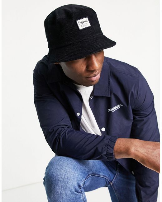 Cappello da pescatore con logo da Uomo di Jack \u0026 Jones in Nero | Lyst