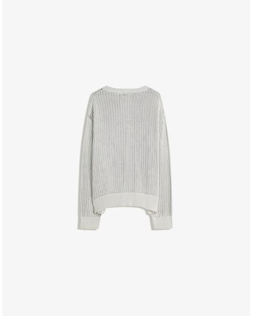 Bershka Sweater Van Mesh Met Vervaagd Effect in het Gray voor heren