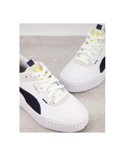PUMA Rubber Cali Sport Chunky Trainers in White - Lyst