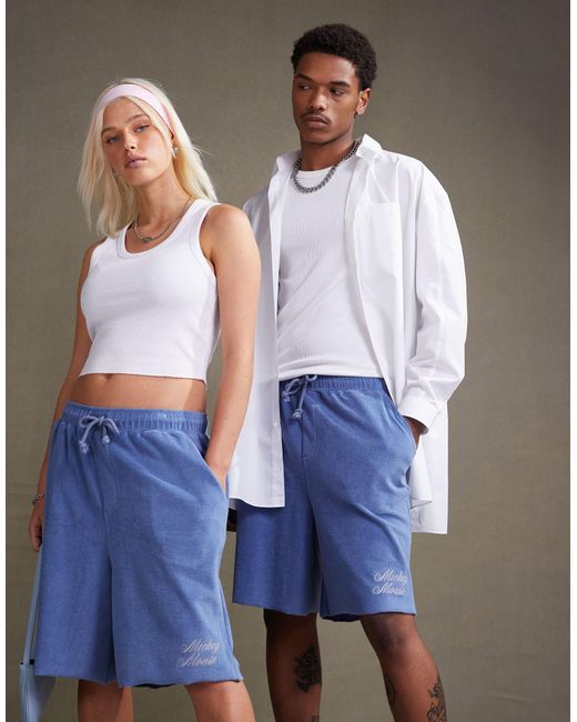 ASOS Gray – disney – unisex – strukturierte oversize-shorts