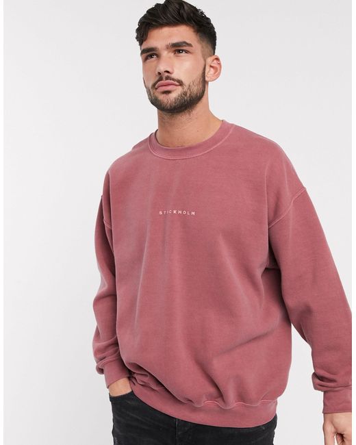 Topman – Stockholm – Sweatshirt in Pink für Herren