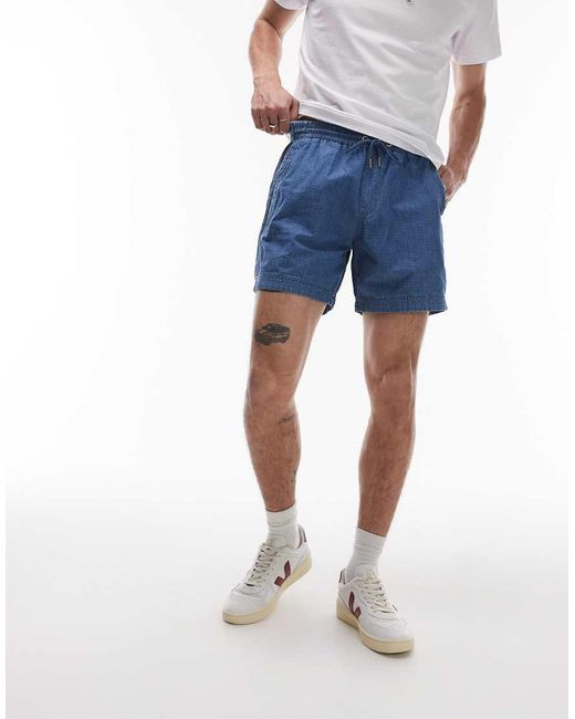 Tommy Hilfiger Blue Ripstop Beach Shorts for men