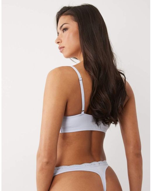 Boux Avenue Blue Elevated Essentials Thong