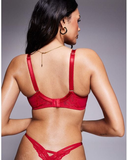 Ann Summers Red – fuller bust – caged rose – unwattierter balconette-bh
