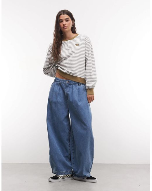 Molly pull-over henley Vans en coloris Gray