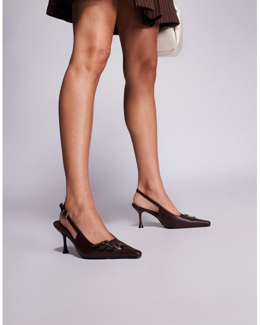 Public Desire White – devoted – pumps mit absatz