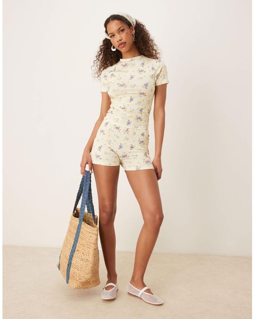 ASOS Natural Micro Shorts