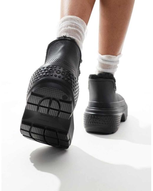 Crocs Stomp Lined Shorty Boot in Black Lyst UK