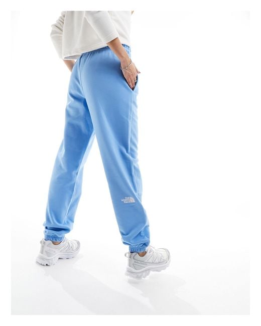 The North Face Blue – essential – oversize-jogginghose aus em fleece mit hohem bund, exklusiv bei asos