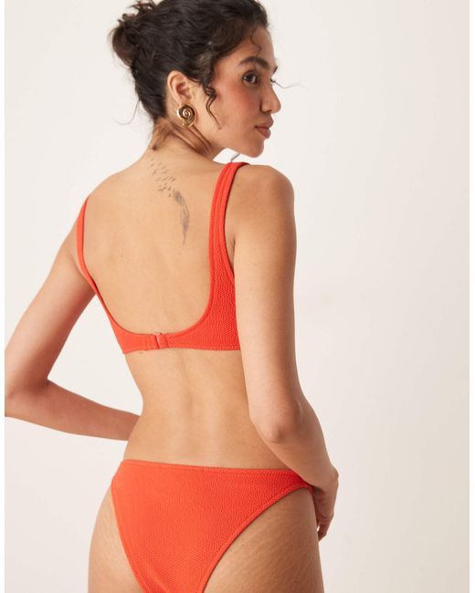 Mango Orange – strukturiertes bikinioberteil