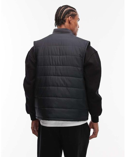 ASOS Blue Peakmaxtm Quilted Gilet for men