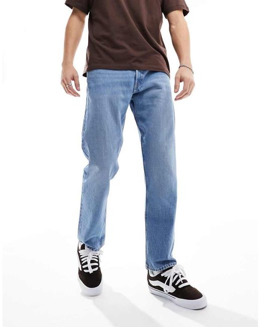 Jack & Jones Blue Chris Straight Fit Jeans for men