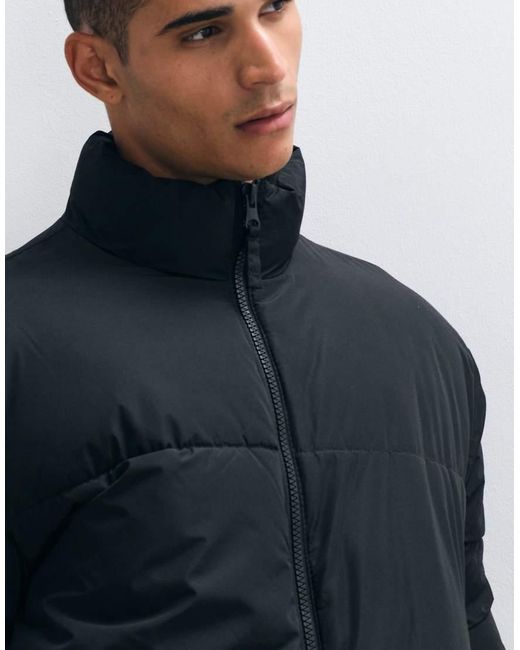 ASOS Gewatteerd Jack in het Blue voor heren