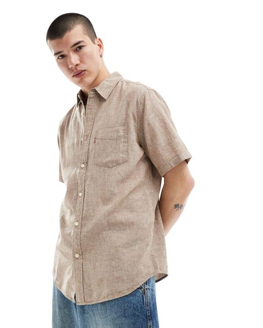 Levi's Gray Sunset One Pocket Shirt for men