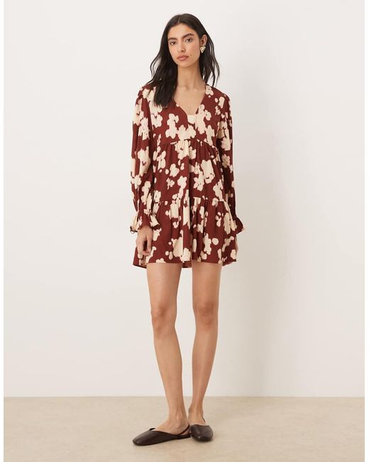 Wednesday's Girl Red Floaty Mini Dress