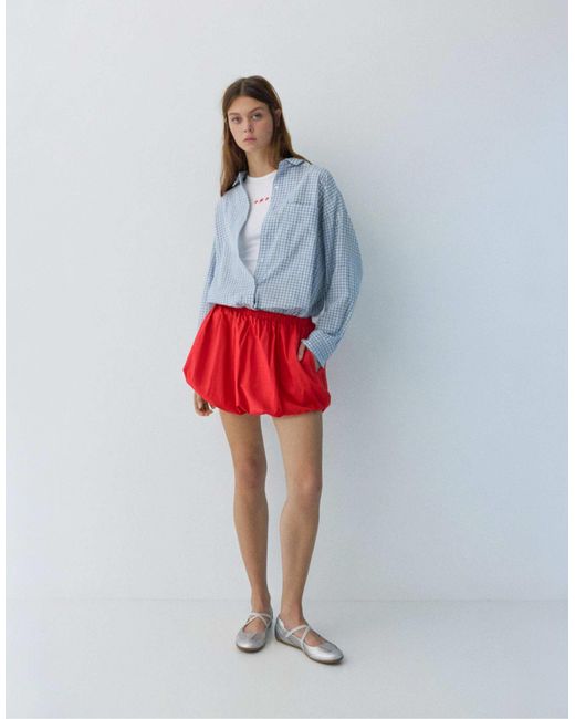 Mini-jupe bouffante Pull&Bear en coloris Blue