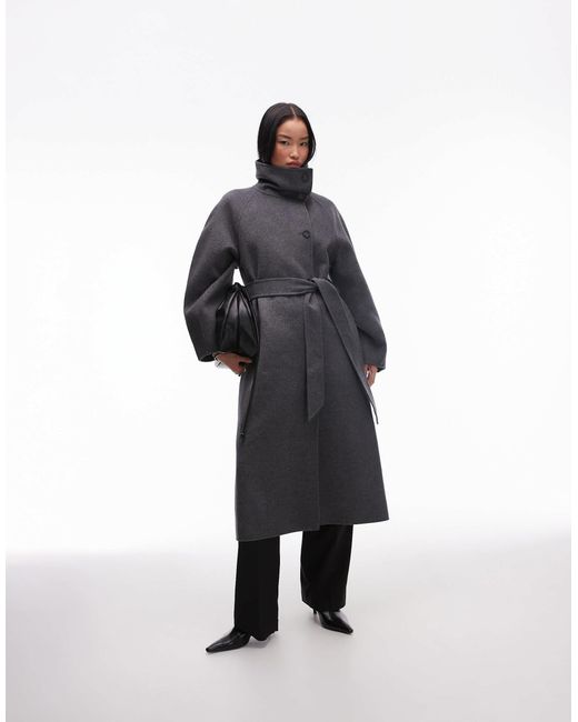 & Other Stories White – maxi-mantel aus wollmix