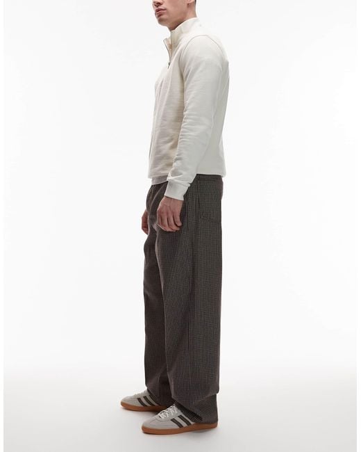 Obey – klassische weite jeans aus denim mit schottenkaromuster in White für Herren