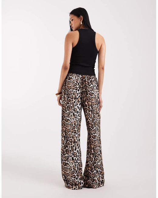 Vero Moda Black High Waist Wide Leg Trouser