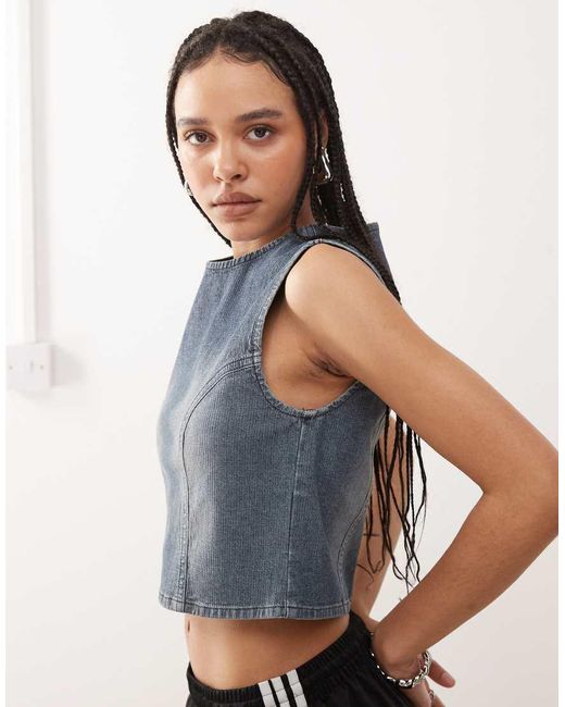 Collusion Blue Denim Tank Top