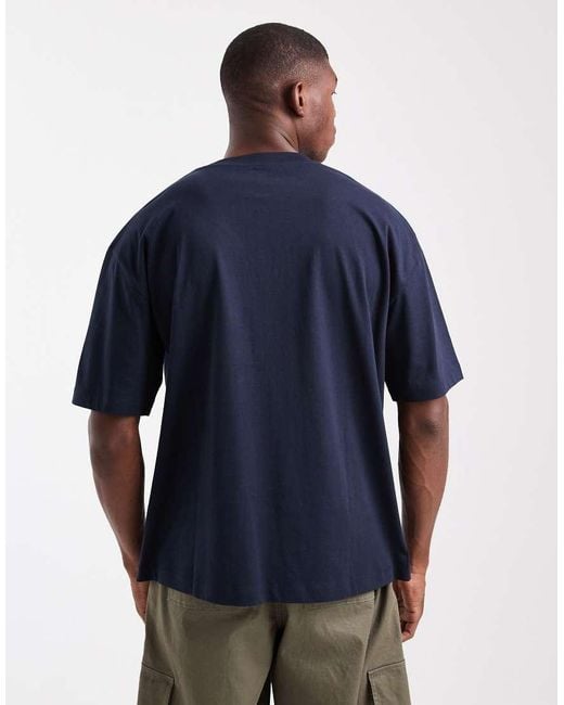 ASOS Blue Essentials Oversized T-shirt for men