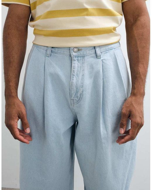 ASOS Blue Barrel Jeans for men