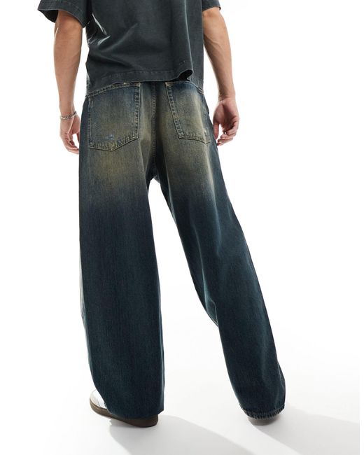 Pull&Bear – superweite jeans in Blue für Herren