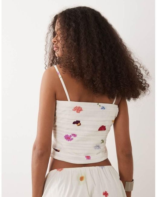 Nobody's Child Brown Felicity Cotton Detachable Strap Cami Top Co-ord