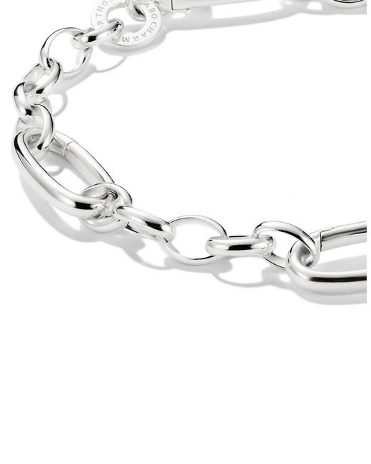 Thomas Sabo Metallic Charm Bracelet With Three Connect Links