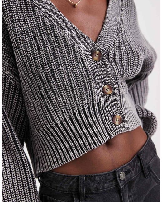 Roxy Gray Sundaze Washed Cardigan