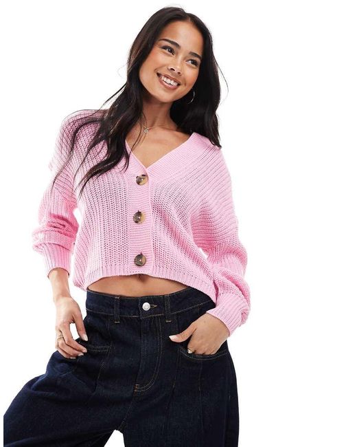 ONLY Gebreid Vest in het Pink