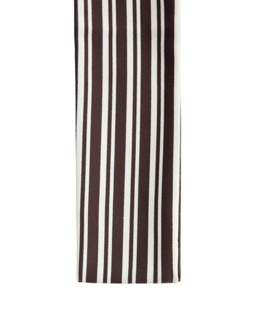 Oysho White 6 Cm Striped Sports Headband